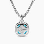 Albion® Pendant Sterling Silver with Blue Topaz and Diamonds