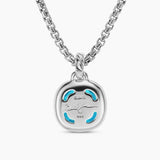 Albion® Pendant Sterling Silver with Blue Topaz and Diamonds