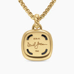 Albion® Pendant 18K Yellow Gold with Black Onyx and Diamonds, 15mm