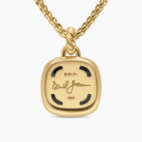 Albion® Pendant 18K Yellow Gold with Black Onyx and Diamonds, 15mm