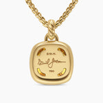 Albion® Pendant 18K Yellow Gold with Citrine and Diamonds, 15mm