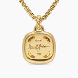 Albion® Pendant 18K Yellow Gold with Citrine and Diamonds, 15mm
