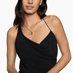 Albion® Pendant 18K Yellow Gold with Citrine and Diamonds, 15mm