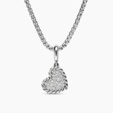 DY ELEMENTS® HEART PENDANT Sterling Silver with Diamonds, 12.7mm