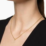 Micro Pavé Open Heart Amulet 18K Yellow Gold with Diamonds, 6.8mm