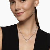 Micro Pavé Open Heart Amulet Sterling Silver with Diamonds, 6.8mm
