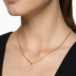 Micro Pavé Quatrefoil Amulet 18K Yellow Gold with Diamonds, 7.4mm
