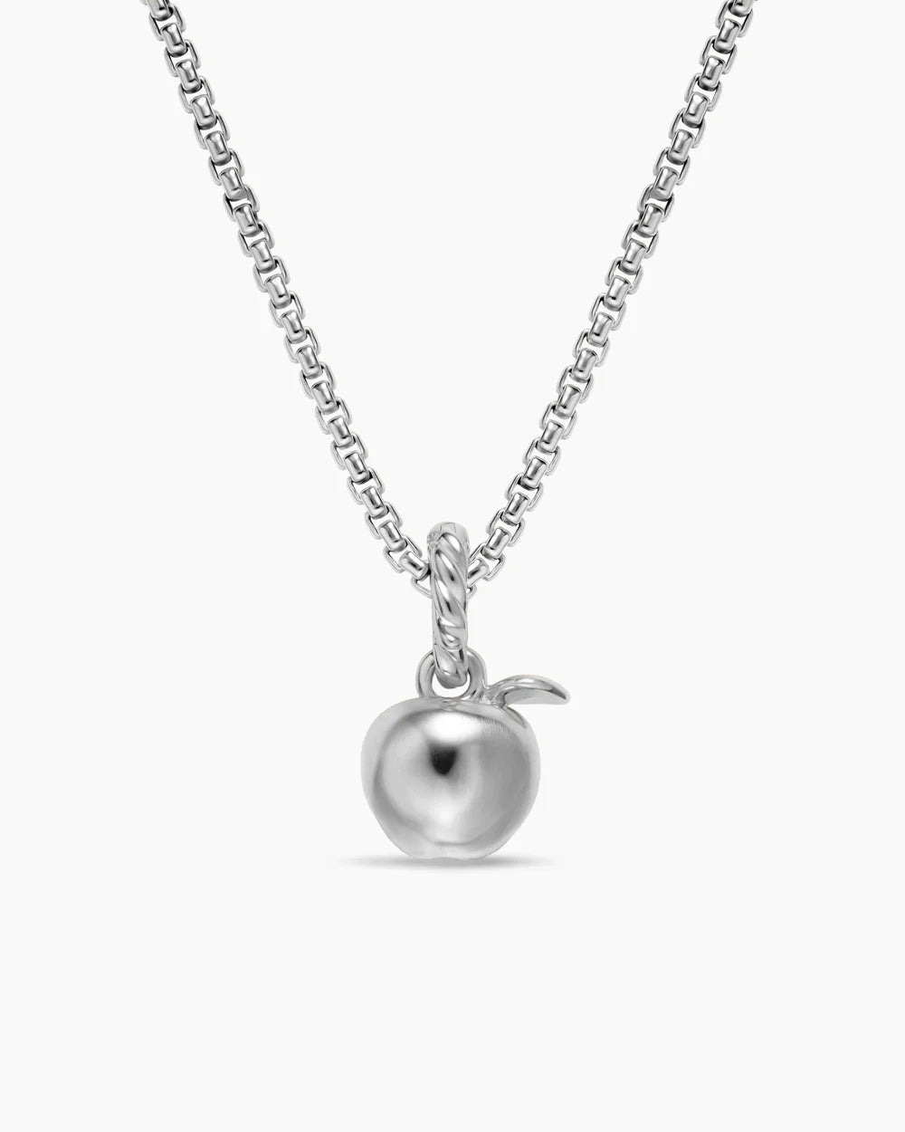 PETITE APPLE AMULET Sterling Silver, 10mm