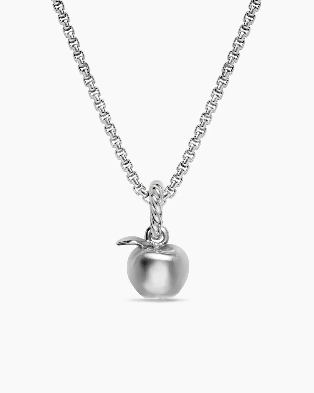 PETITE APPLE AMULET Sterling Silver, 10mm