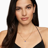 MINI CUSHION CUT AMULET 18K Yellow Gold with Tanzanite, 5.5mm