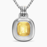 DY MERCER® COLOR AMULET Sterling Silver with 18K Yellow Gold, Champagne Citrine and Diamonds, 17mm