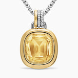 DY MERCER® COLOR AMULET Sterling Silver with 18K Yellow Gold, Champagne Citrine and Diamonds, 17mm