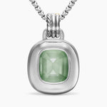 DY MERCER® COLOR AMULET Sterling Silver with 18K Yellow Gold, Prasiolite and Diamonds, 17mm