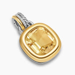 DY MERCER® COLOR AMULET Sterling Silver with 18K Yellow Gold, Champagne Citrine and Diamonds, 13mm
