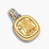DY MERCER® COLOR AMULET Sterling Silver with 18K Yellow Gold, Champagne Citrine and Diamonds, 13mm