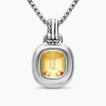 DY MERCER® COLOR AMULET Sterling Silver with 18K Yellow Gold, Champagne Citrine and Diamonds, 13mm