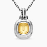 DY MERCER® COLOR AMULET Sterling Silver with 18K Yellow Gold, Champagne Citrine and Diamonds, 13mm