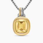 DY MERCER® COLOR AMULET Sterling Silver with 18K Yellow Gold, Champagne Citrine and Diamonds, 13mm