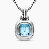 DY MERCER® COLOR AMULET Sterling Silver with 18K Yellow Gold, Sky Blue Topaz and Diamonds, 13mm