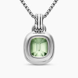 DY MERCER® COLOR AMULET Sterling Silver with 18K Yellow Gold, Prasiolite and Diamonds, 13mm