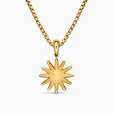 PAVÉ STARBURST AMULET 18K Yellow Gold with Diamonds, 15mm