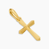 Roman Cross Amulet in 18K Yellow Gold, 19mm