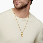 St. Michael Amulet in 18K Yellow Gold, 26mm