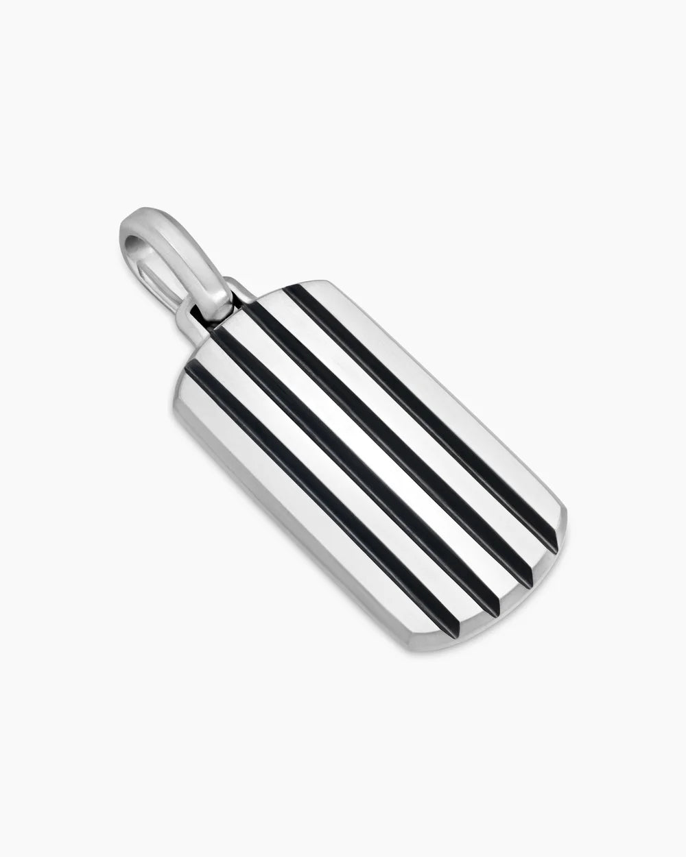 Beveled Tag in Sterling Silver, 35mm