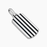 Beveled Tag in Sterling Silver, 35mm