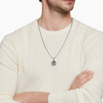 Aquarius Amulet Sterling Silver with 18K Yellow Gold, 23mm