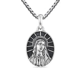Mary Amulet in Sterling Silver, 20mm