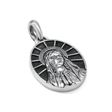Mary Amulet in Sterling Silver, 20mm