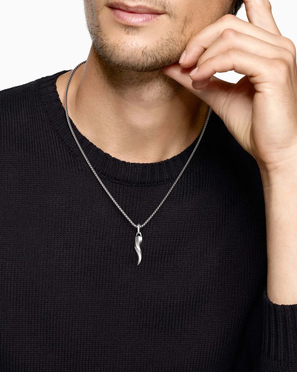 CORNICELLO AMULET Sterling Silver, 30.6mm
