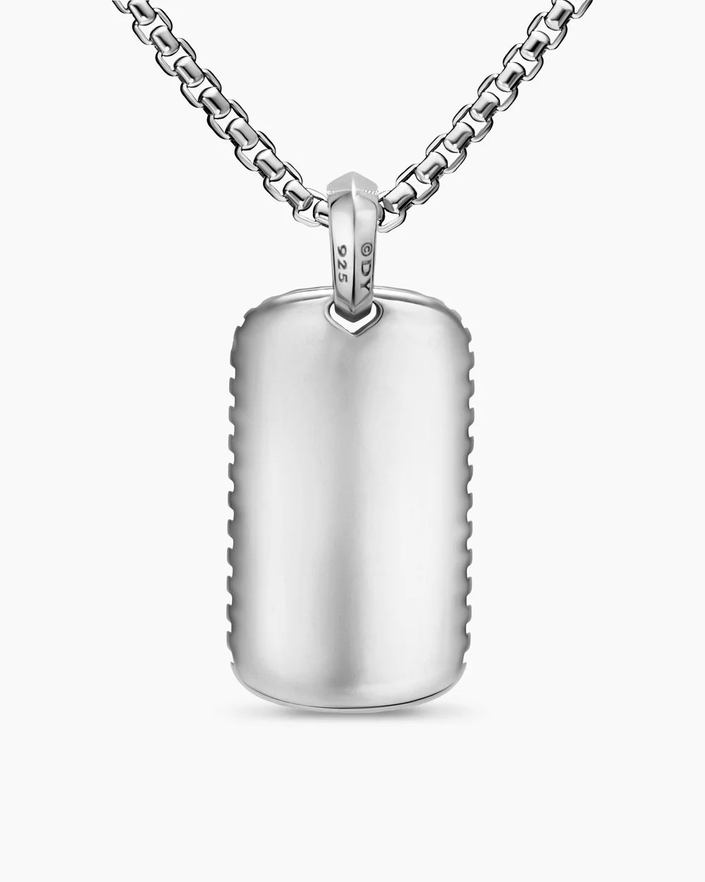 Chevron Tag Sterling Silver, 34mm