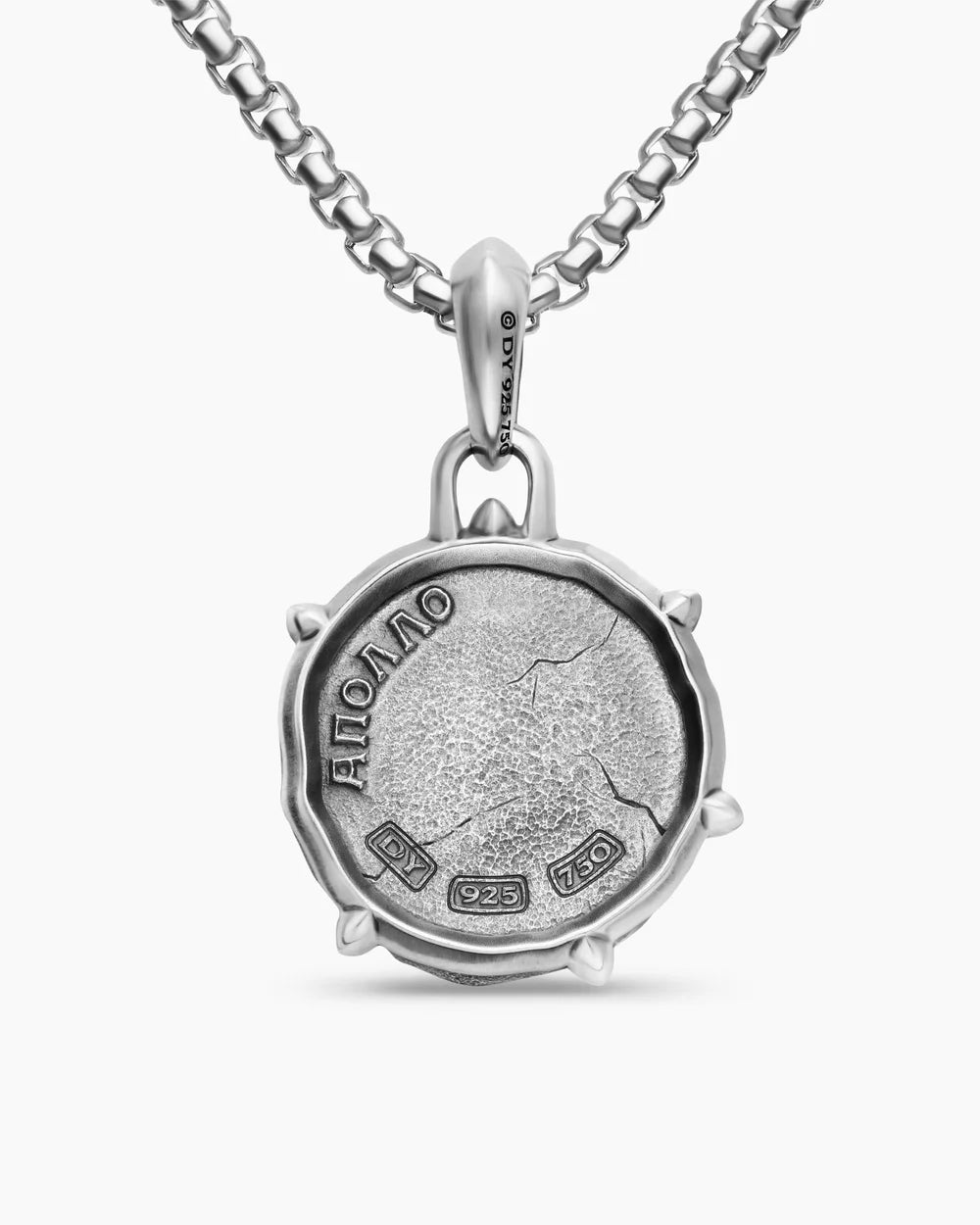 APOLLO AMULET Sterling Silver with 18K Yellow Gold, 26.4mm