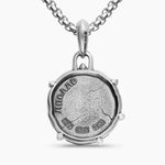 APOLLO AMULET Sterling Silver with 18K Yellow Gold, 26.4mm