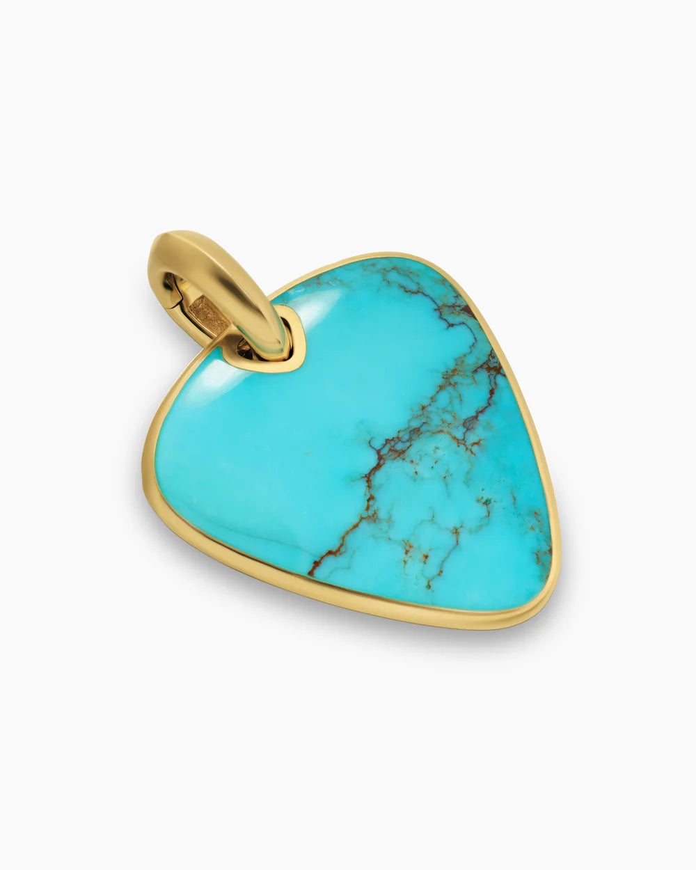 STREAMLINE® PICK AMULET 18K Yellow Gold with Turquoise, 31mm