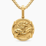 ALEXANDER THE GREAT AMULET 18K Yellow Gold, 20.5mm