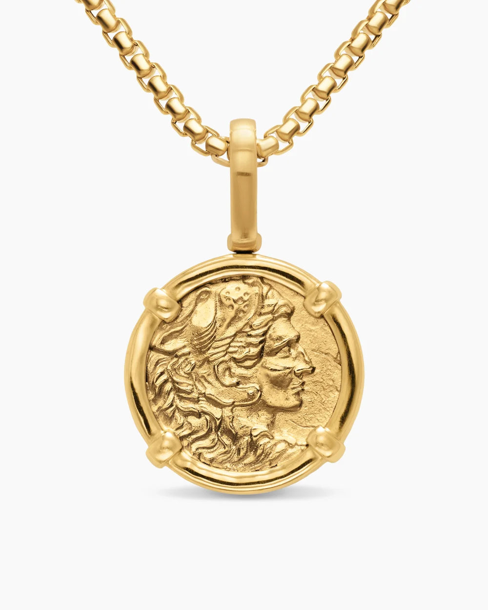 ALEXANDER THE GREAT AMULET 18K Yellow Gold, 20.5mm