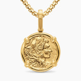 ALEXANDER THE GREAT AMULET 18K Yellow Gold, 20.5mm