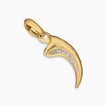 RAPTOR CLAW AMULET 18K Yellow Gold with Diamonds, 27.3mm