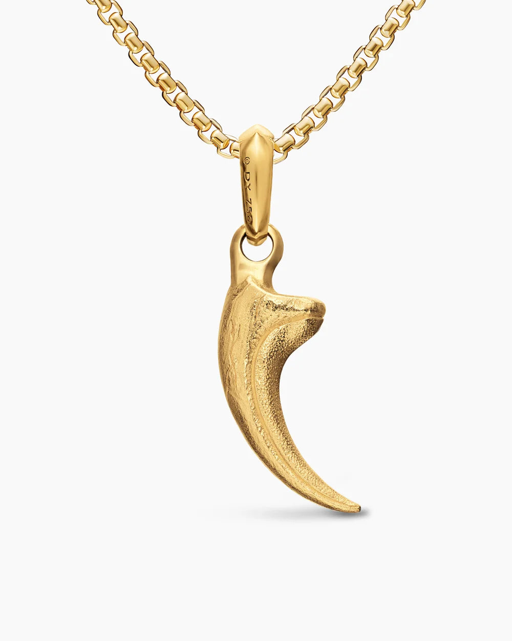 RAPTOR CLAW AMULET 18K Yellow Gold with Diamonds, 27.3mm