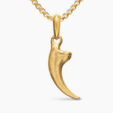 RAPTOR CLAW AMULET 18K Yellow Gold with Diamonds, 27.3mm