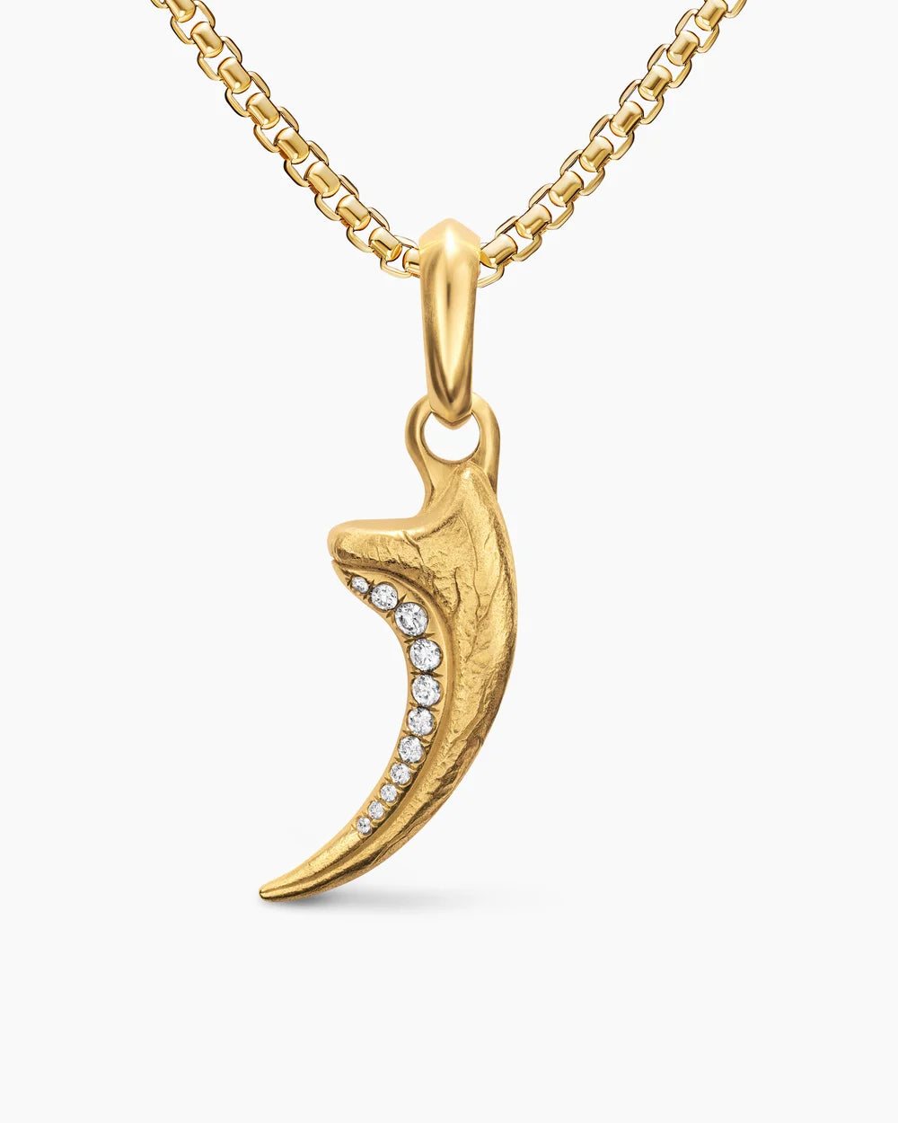 RAPTOR CLAW AMULET 18K Yellow Gold with Diamonds, 27.3mm
