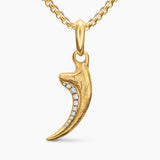 RAPTOR CLAW AMULET 18K Yellow Gold with Diamonds, 27.3mm