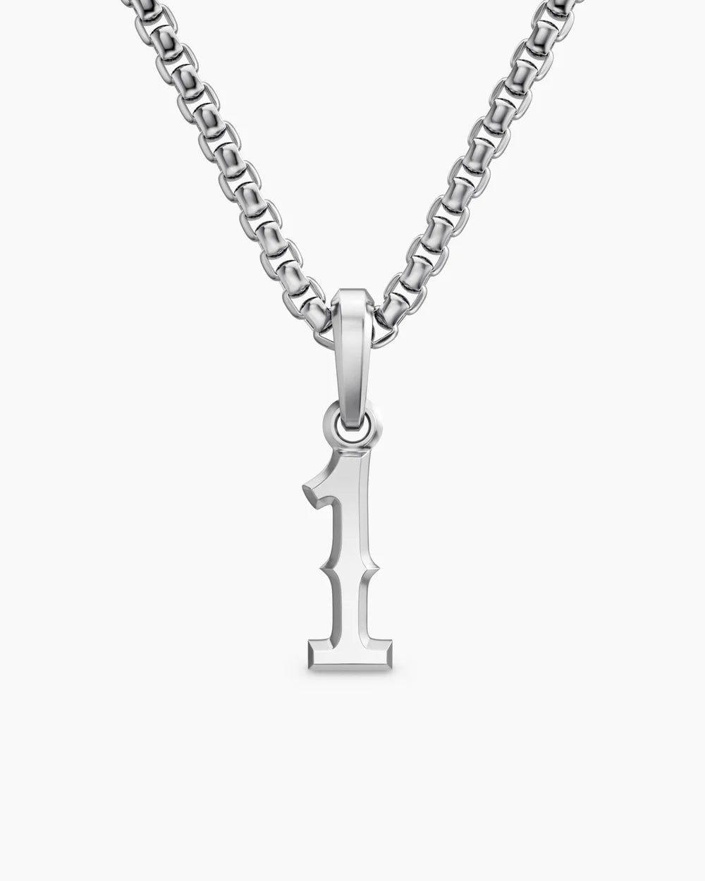 NUMBER ONE AMULET Sterling Silver, 18.6mm