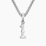 NUMBER ONE AMULET Sterling Silver, 18.6mm