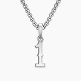NUMBER ONE AMULET Sterling Silver, 18.6mm