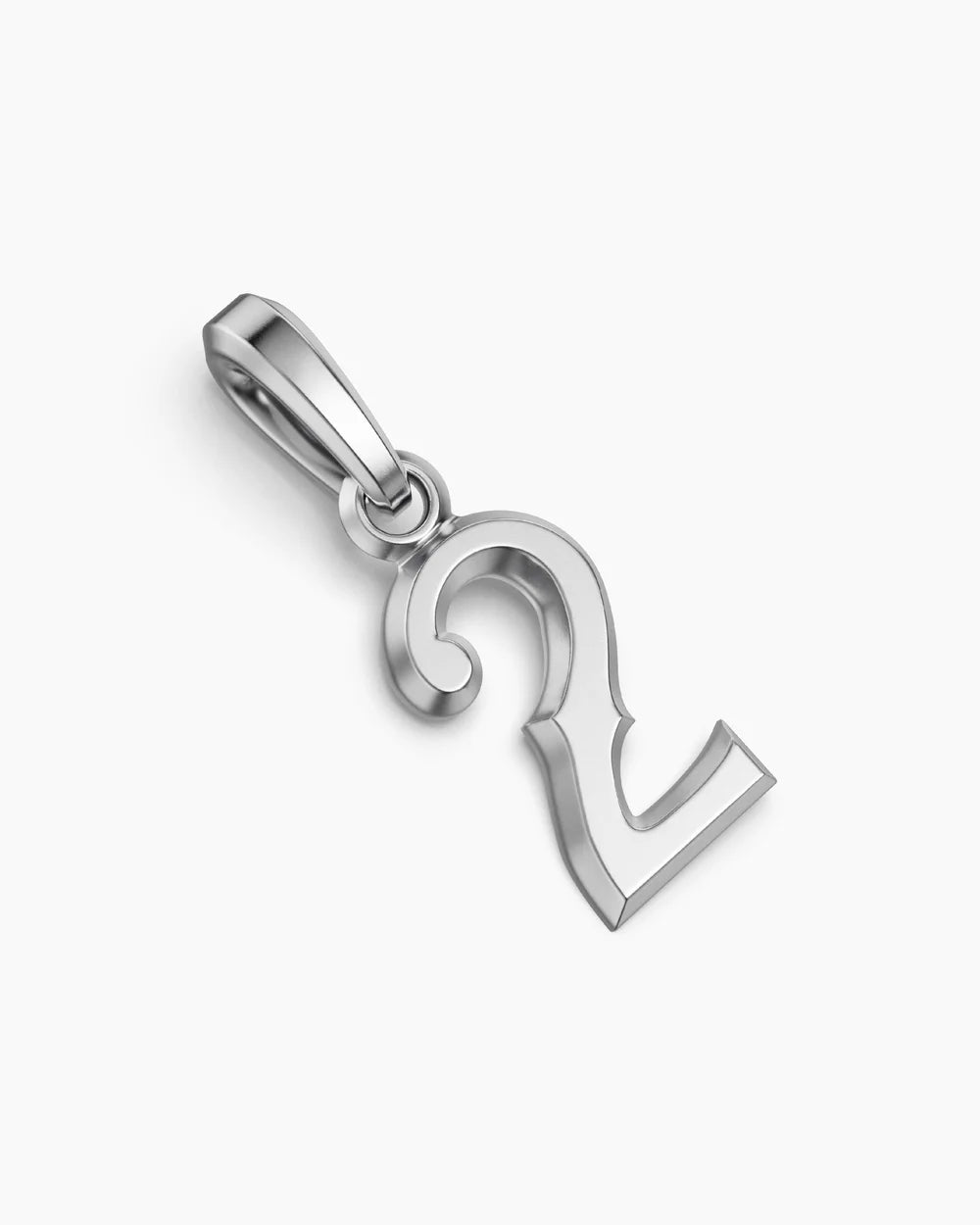 NUMBER TWO AMULET Sterling Silver, 18.6mm
