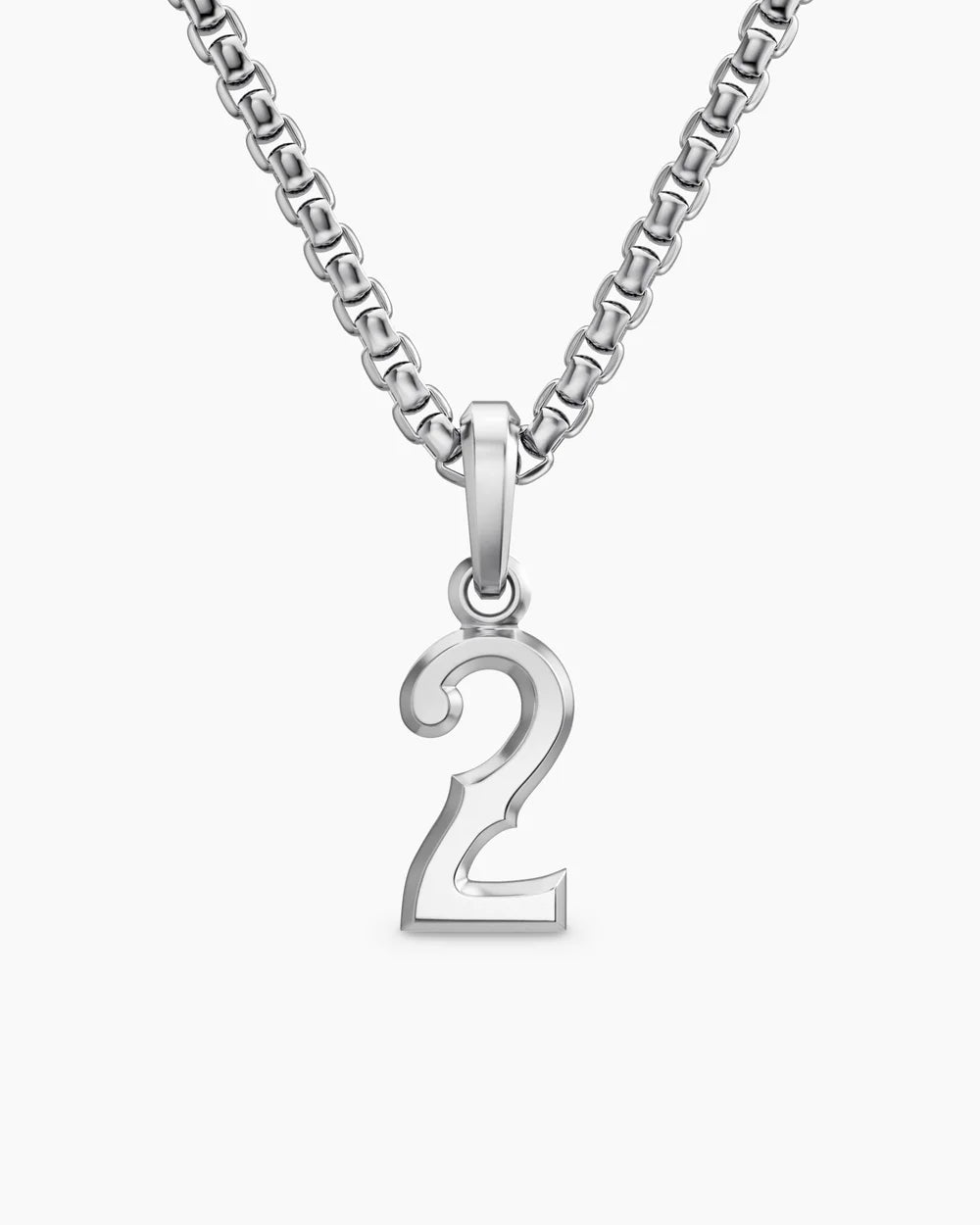 NUMBER TWO AMULET Sterling Silver, 18.6mm